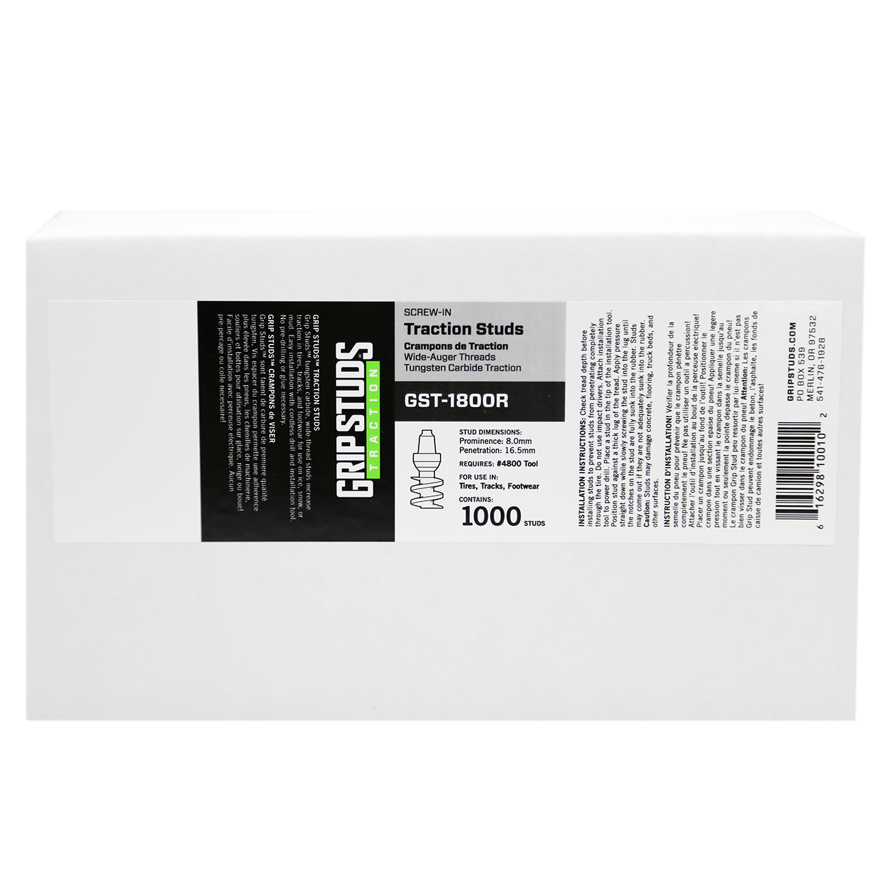 1800R Screw-In Tire Stud 1000