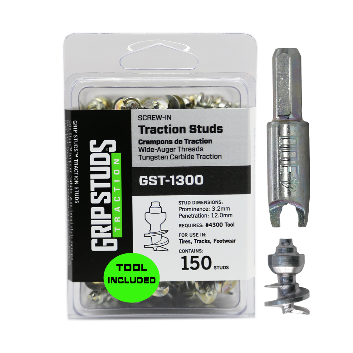 1300 Screw-In Tire Stud  150 W/TOOL