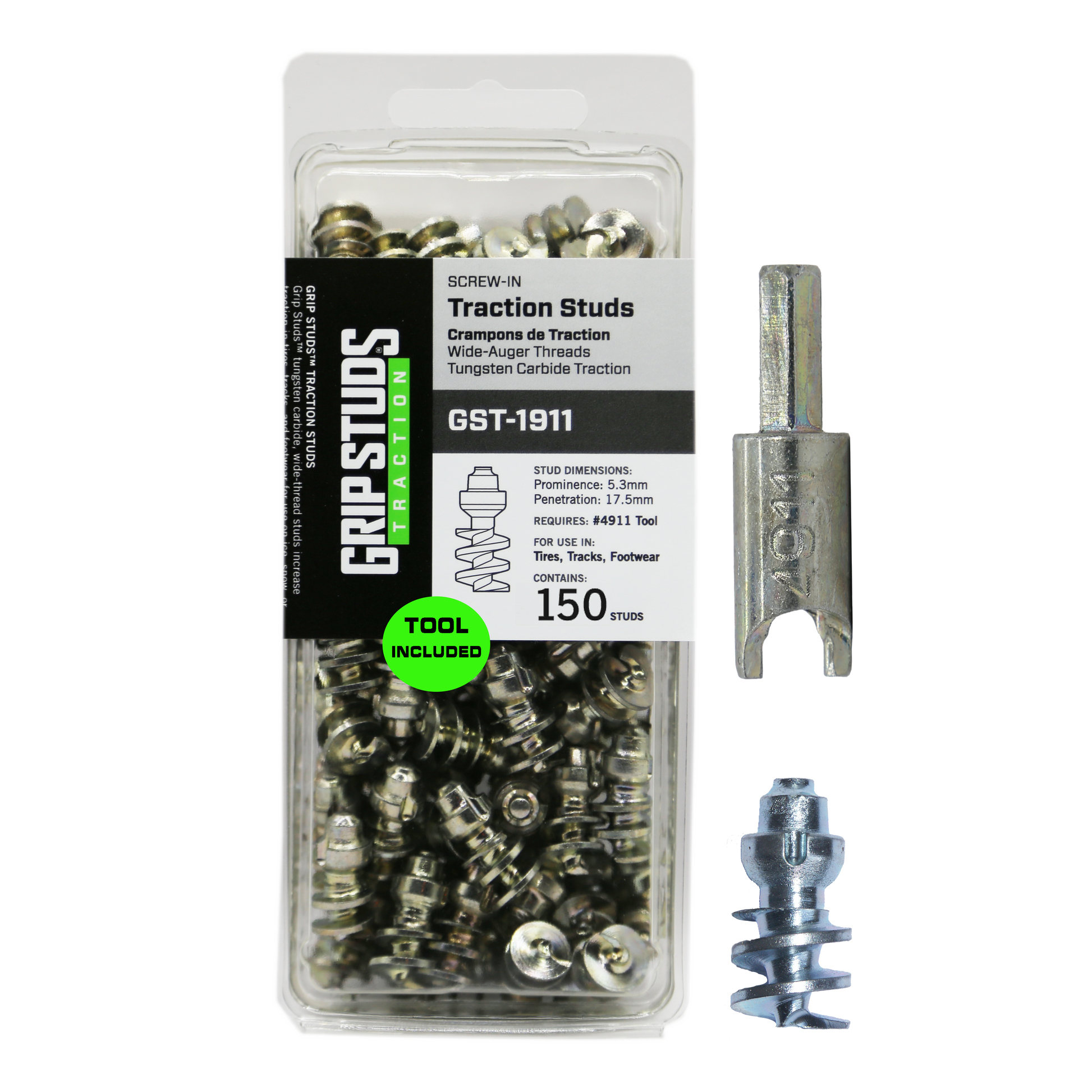 1911 Screw-In Tire Stud  150 W/TOOL