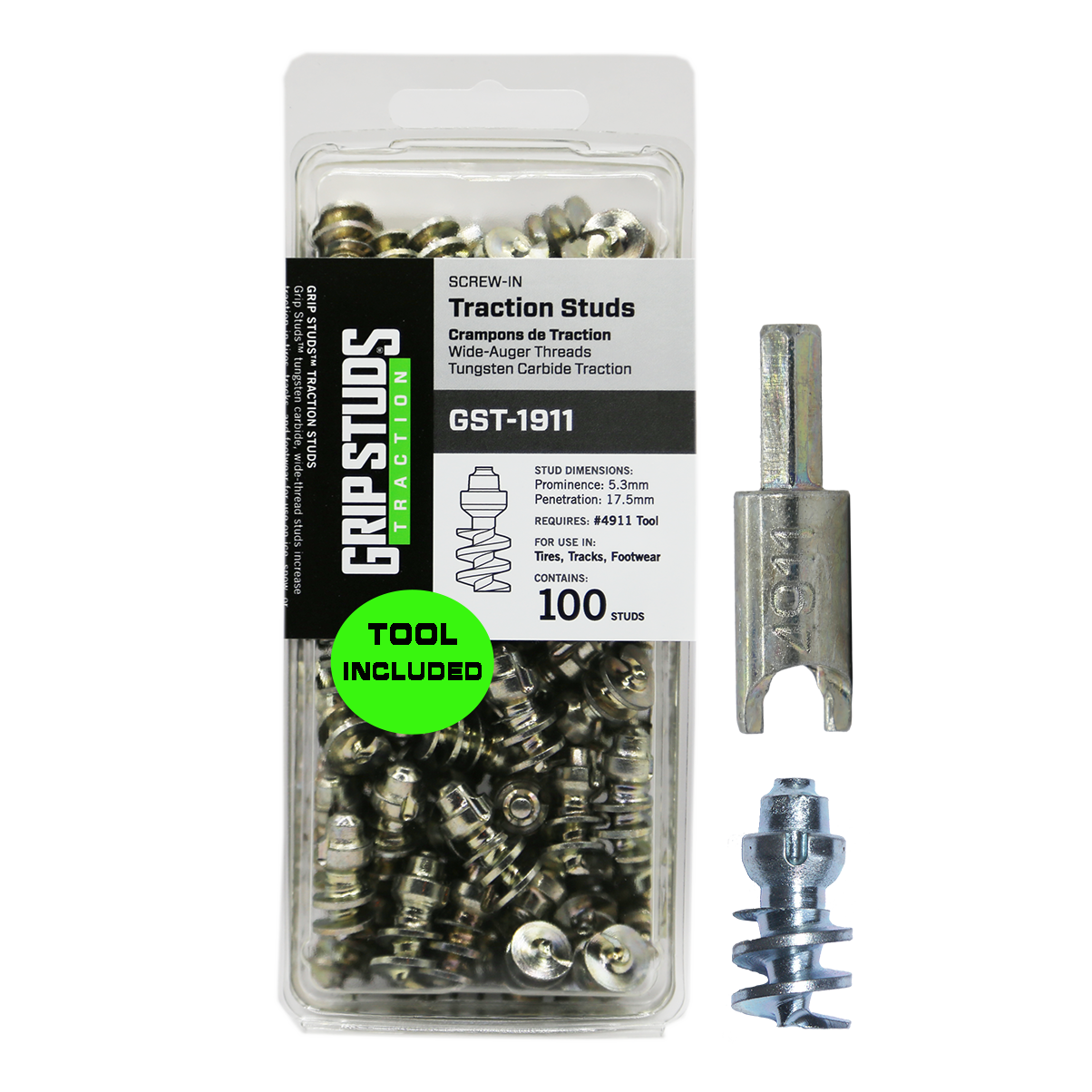 1911 Screw-In Tire Stud  100 W/TOOL