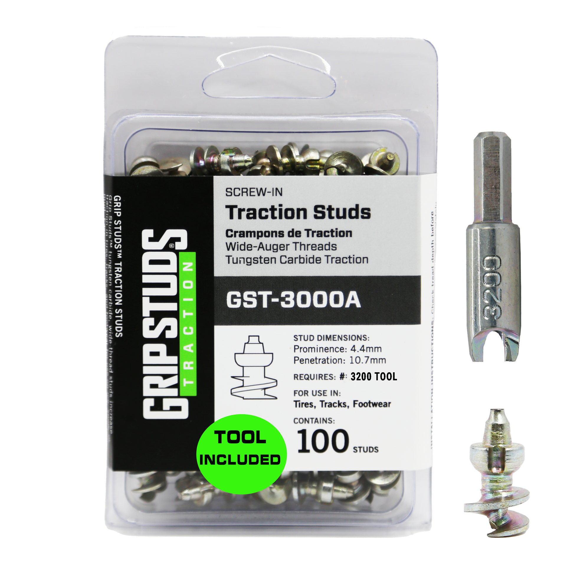 3000A Screw-In Stud  100 W/TOOL