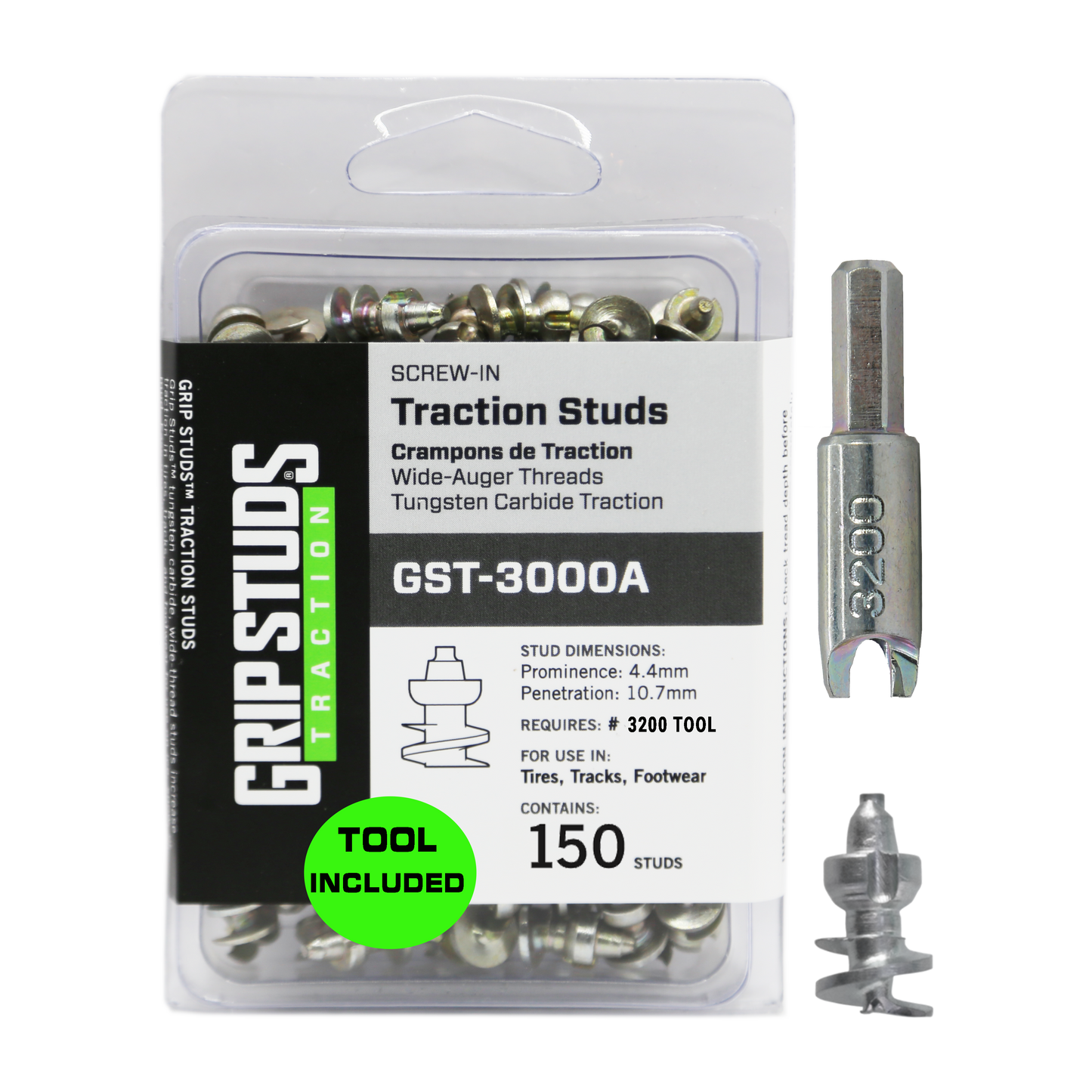 3000A Screw-In Stud  150 W/TOOL
