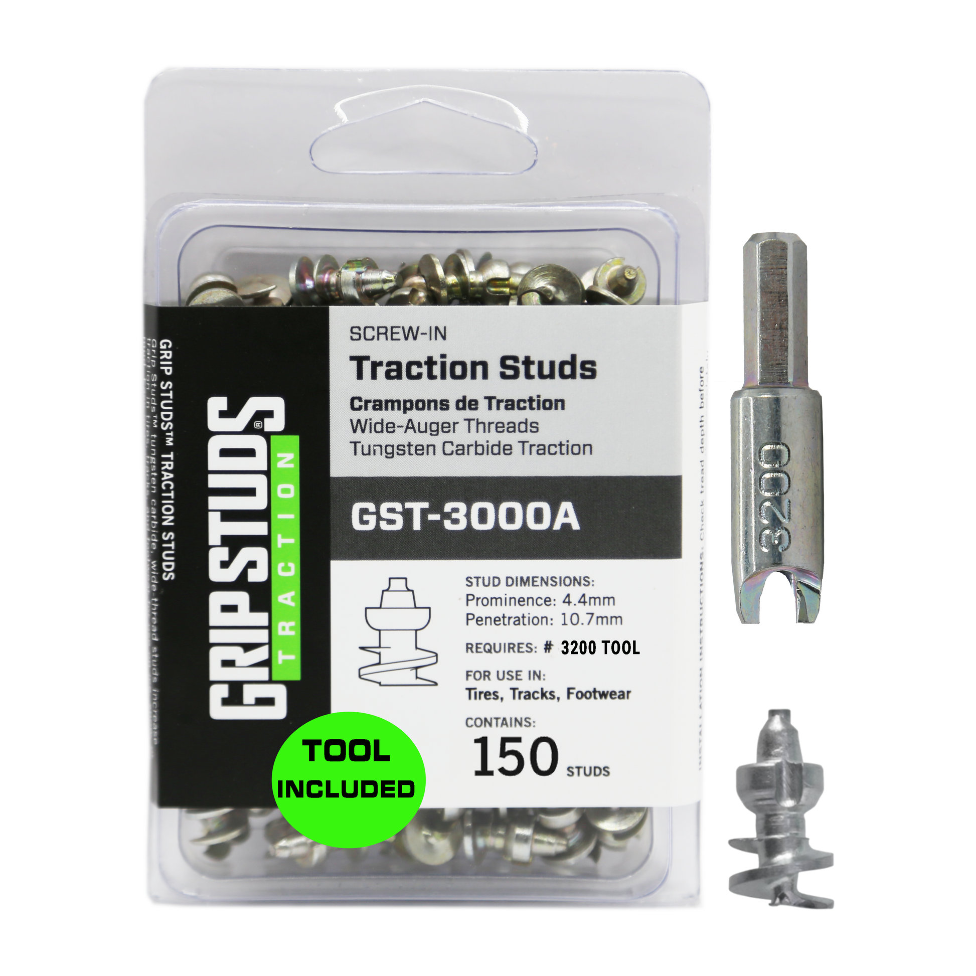 3000A Screw-In Stud  150 W/TOOL